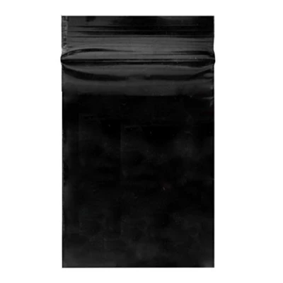 Abbildung von WeltiesSmartTools Druckverschlussbeutel 60x80 mm Schwarz Blickdicht Diskret Zip Beutel 6x8 cm Druckverschluss Zipper Polybeutel LDPE Folie Transparent Lebensmittelecht; 100 Stück