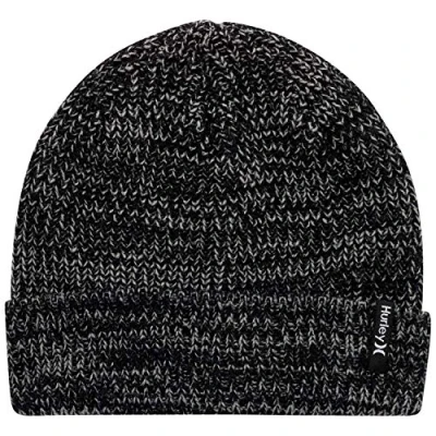 Abbildung von Hurley Herren M Max Cuff 2.0 Beanie Baseballkappe, schwarz/grau, Einheitsgröße