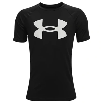 Abbildung von Under Armour Tech Big Logo T Shirt Jungen Schwarz, Weiß, Größe XS