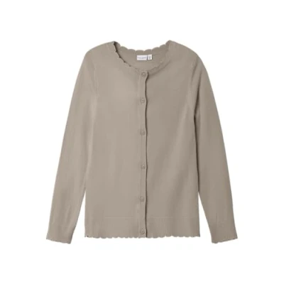Abbildung von Name it Nkfvamone CARD Strickjacke für Kinder, Größe: 134/140, Pure cashmere
