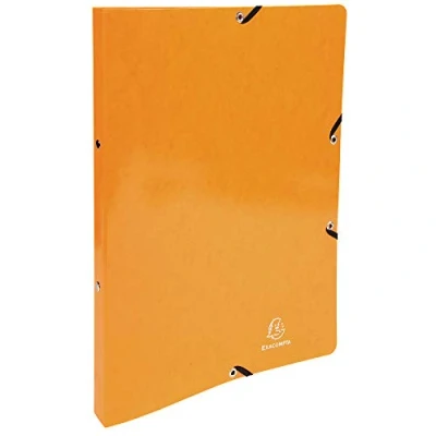 Abbildung von Exacompta 54884E Ringhefter Iderama aus starkem Colorspan Karton für DIN A4, 2 O Ring 20 mm breit orange ideal Schule und Büro Ringordner Ringbuchordner