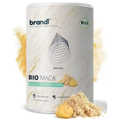 Abbildung von Maca Pulver Bio aus Peru Optimiert für Sportler by brandl® Abgefüllt in Deutschland 500g