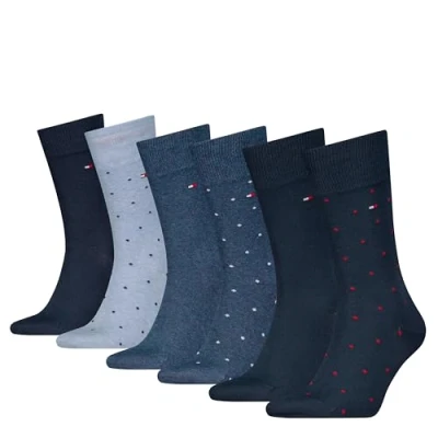 Abbildung von Tommy Hilfiger MEN 6 PACK Socken, Herren, Größe: 39 42, Blue combo