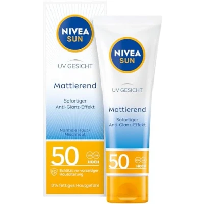Abbildung von Nivea SUN UV FACE Shine Control Cream Sonnenschutz, Größe: 50 ml,