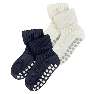 Abbildung von Falke Baby Cotton Catspads 2Pack silicone nubs improved grip Socken multicoloured für Kinder, Größe: 80/92, Multi coloured