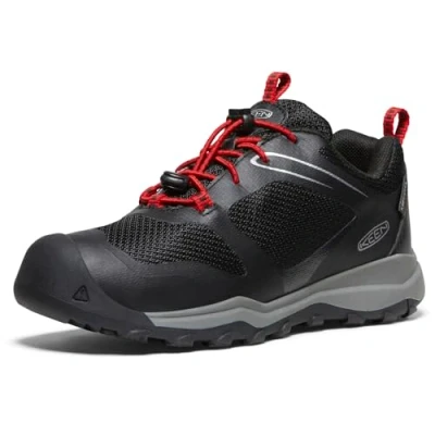 Abbildung von KEEN Wanduro Low Waterproof Hiking Shoe, Black/Ribbon Red, 29 EU