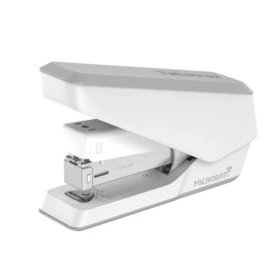 Abbildung von Fellowes Tacker LX840 Easy Press Hefter mit Microban Technologie 25 Blatt Kapazität kompaktes Halbstreifen Heftgerät für 24/6mm und 26/6mm Hefklammern Weiß 1 Stück