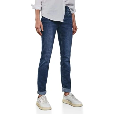 Abbildung von Street One Damen A378402 Jeans im Casual Fit, Dark Blue Wash, 31W / 30L