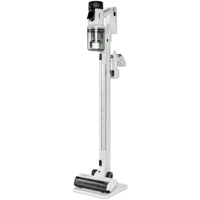 Abbildung von MEDION P350 W Stabstaubsauger mit Wischfunktion (kabellos, beutellos, Zyklon Technologie, 350 Watt, 2in1 Stielstaubsauger Handstaubsauger, Akku, Staubsensor, HEPA H13, LED Touch Display, Bürstenrolle)