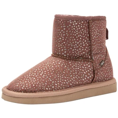 Abbildung von s.Oliver Mädchen Winterstiefeletten ohne Absatz Gefüttert Glitzer Rosa (Old Pink), 35