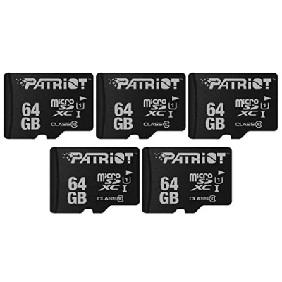 Abbildung von LX Series Micro SD Flash Speicherkarte 64GB Packung mit 5 Stück