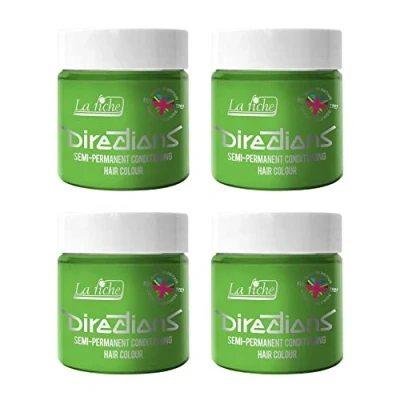 Abbildung von La Riche Directions Semipermanente Haarfarbe 100 ml Dose 4 Packung (Spring Green)