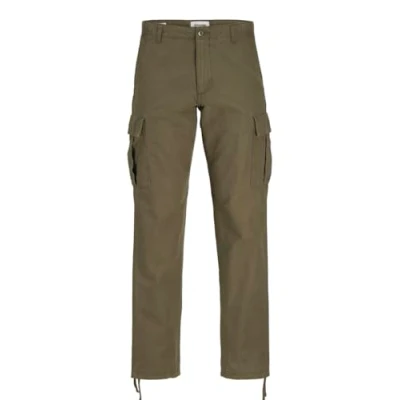 Abbildung von Jack &amp; Jones Jpstkane Jjbarkley Cargohose, Herren, Größe: 42x36, Olive night