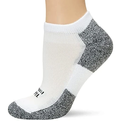 Abbildung von Thorlos Damen Thorlo Lite Padded No Show Micro Mini Socken Weiß, Größe L, L
