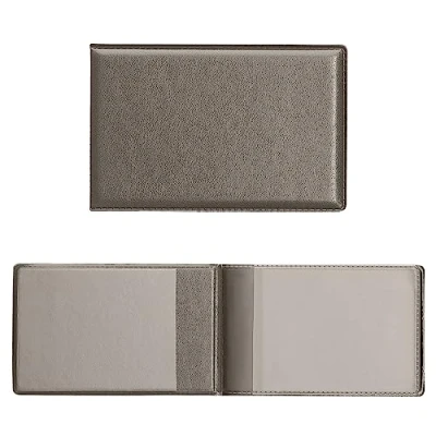 Abbildung von kwmobile 3in1 Kartenetui aus Kunstleder 10 x 6,5cm Mini Kreditkarten Wallet Etui für Karten im Scheckkartenformat Grau