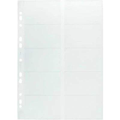 Abbildung von Durable Visitenkartenhüllen A4, für Ringbücher und Ordner, 10 Stück, transparent, 238919