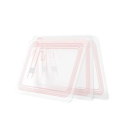 Abbildung von 10PCS NFC Tags NTAG215 Transparente Karten, Programmierbare 215 Tag Karten Rewritable CR80, 504 Bytes Speicher kompatibel mit TagMo und Amiibo
