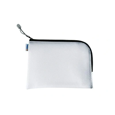 Abbildung von HERMA 20021 Kulturbeutel A5 mit Reißverschluss transparent schwarz, kleine verschließbare Sichttasche Zipper, Kosmetiktasche für Kosmetik, Flüßigkeiten, Make Up, Zahnbürste