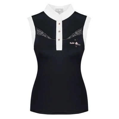 Abbildung von Fair Play Turniershirt Cecile Rosegold Sleeveless Schwarz 40
