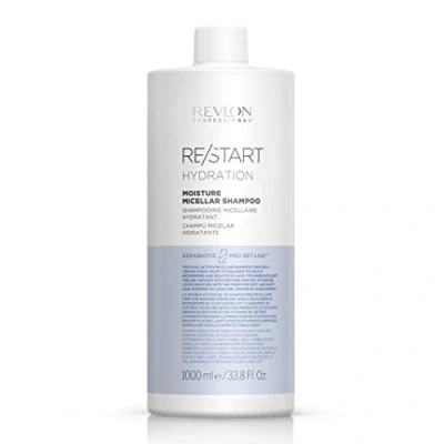 Abbildung von RE/START Hydration Moisture Micellar Shampoo, 1000 ml, Mizellen Shampoo für Haar &amp; Kopfhaut, Haarshampoo mehr Feuchtigkeit, cremiger Schaum normales bis trockenes Haar, Anti Frizz