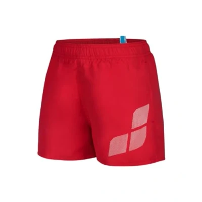 Abbildung von Arena Jungen Boys&#039; Beach Short Logo Swim Trunks, Red White, 164 EU