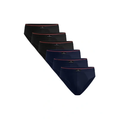 Abbildung von DANISH ENDURANCE Herren Slip aus Baumwolle Mehrfarbig (2X Schwarz, 2X Weiß, 1x Schwarz/Rot, Grau) XXL