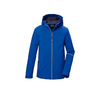 Abbildung von killtec Jungen Softshelljacke/Outdoorjacke mit Kapuze KOW 366 BYS SFTSHLL JCKT, dunkel stahlblau, 152, 42161 000