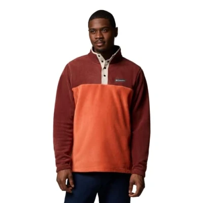 Abbildung von Columbia Steens MOUNTAIN HALF SNAP Fleecepullover, Herren, Größe: Medium, Tuscan/spice
