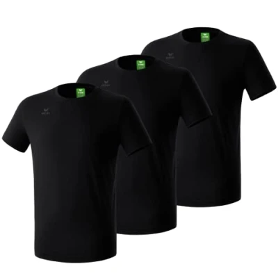 Abbildung von Erima Unisex 3er Pack Teamsport T Shirt, Schwarz, 3XL EU