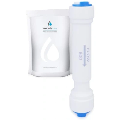 Abbildung von smardy Durchflussbegrenzer 800CC Flow Restrictor für 1/4&quot; (6,35mm) Wasserschlauch Osmoseanlagen Umkehrosmose Wasserfilter Kühlschrank Side by