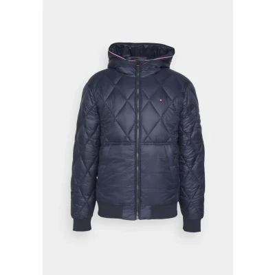 Abbildung von Tommy Hilfiger MIX Quilt Hooded Übergangsjacke, Herren, Größe: Medium, Desert sky