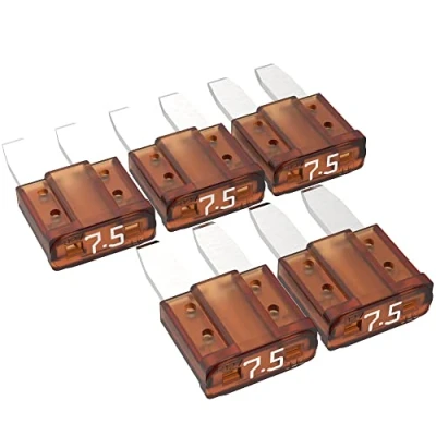 Abbildung von AUPROTEC Micro 2 Kfz Sicherungen Flachstecksicherungen MikrOTO II 5A 30A Auswahl: 7,5A Ampere braun, 5 Stück