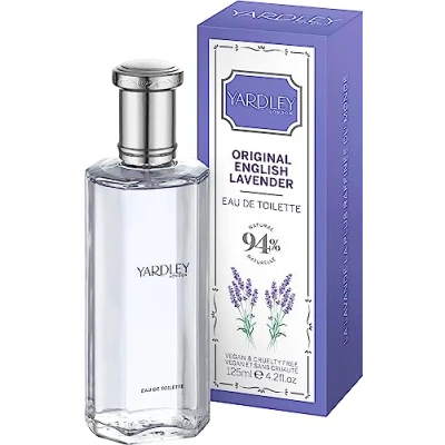 Abbildung von Yardley London Original English Lavender Eau de Toilette, blumiges Damenparfüm mit Noten von Neroli und Salbei, Lavendelparfüm für Damen, 125ml