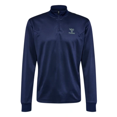 Abbildung von Hummel Hmlstaltic POLY HALF ZIP L/S Sweatshirt, Herren, Größe: Large, Marine duck green