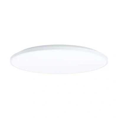 Abbildung von EGLO LED Deckenleuchte Crespillo, 1 flammige Aufbauleuchte, Deckenlampe aus Kunststoff, Küchenlampe in Weiß, Bürolampe, Aufbaulampe neutralweiß, Ø 50 cm