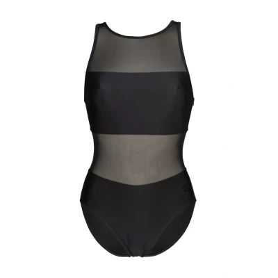 Abbildung von Arena MESH Panels VENT BACK Badeanzug, Damen, Größe: 34, Black