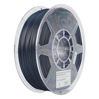 Abbildung von eSUN PETG Filament 1.75mm, CF Carbonfaser gefülltes Filament, 1KG Spule (2.2 LBS) 3D Druck Materialien für FDM Drucker, Dunkelblau