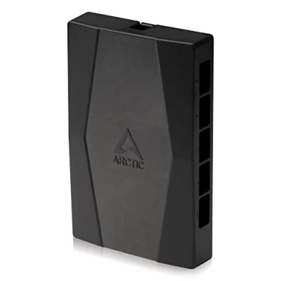 Abbildung von ARCTIC Case Fan Hub 10 Fach PWM Lüfter Verteiler mit SATA Power, Gehäuselüfter Schwarz