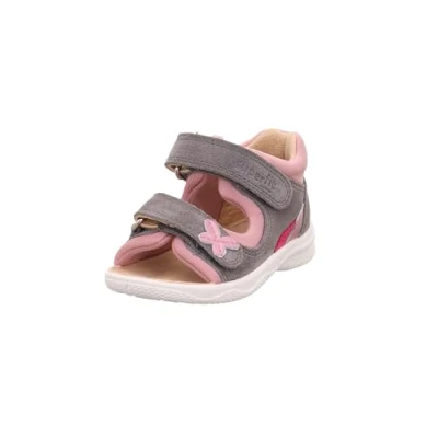 Abbildung von Superfit Jungen Mädchen Polly Sandale, Grau/Rosa 2000, 20 EU Weit