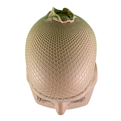Abbildung von LUTTMANN 2 er Pack Perücken Wig Cap Nylon Netz Caps Lace Unterziehhaube für Perückenträger in verschiedenen Ausführungen (Netz Beige)
