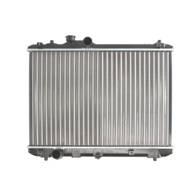 Abbildung von THERMOTEC D78016TT Kühler, Motorkühlung Aluminium für Fahrzeuge mit/ohne Klimaanlage 375 555 23 Schaltgetriebe Kühlrippen mechanisch gefügt