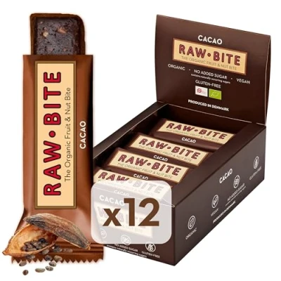 Abbildung von Raw Bite Rohkost Riegel Cacao, 12er Pack (12 x 50 g)