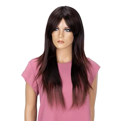 Abbildung von CAISHA 60cm Langhaar Perücke Romy Fashion Wig Cosplay Glatt Schokobraun FZ505d