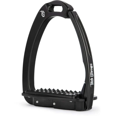 Abbildung von Tech Stirrups Steigbügel Venice Sloped Dressur Schwarz