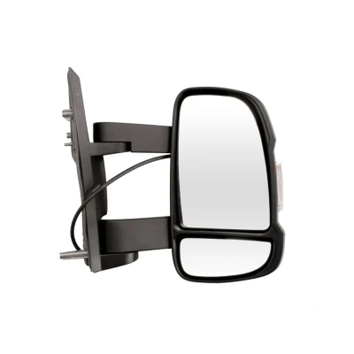Abbildung von Außenspiegel Magneti Marelli 350315027850 rechts schwarz rauh manuell mittelgroßer Spiegelarm, konvex für Linkslenker FIAT: Ducato III Van