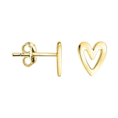Abbildung von SOFIA MILANI Damen Ohrringe 925 Silber vergoldet/golden Herzen Ohrstecker E1198