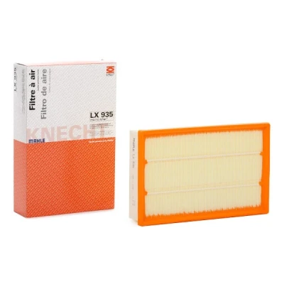 Abbildung von MAHLE ORIGINAL LX 935 Luftfilter 52,3 180 279,2, 281,0 Filtereinsatz FORD: Transit Mk6 Van, Mk5 Platform / Chassis