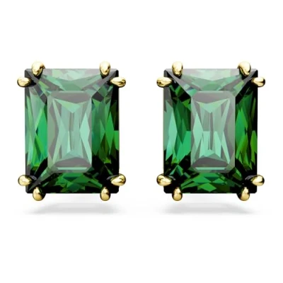 Abbildung von Swarovski Matrix Pierced Earrings Ohrringe, Damen, Größe: One Size, Green