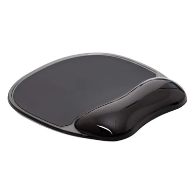 Abbildung von Q Connect Ergonomisches Mauspad mit Gelkissen/Mausunterlage Handgelenkauflag/Handauflage/Für Computer und Laptop/Schwarz/Anti Rutsch Gummi Basis Mousepad