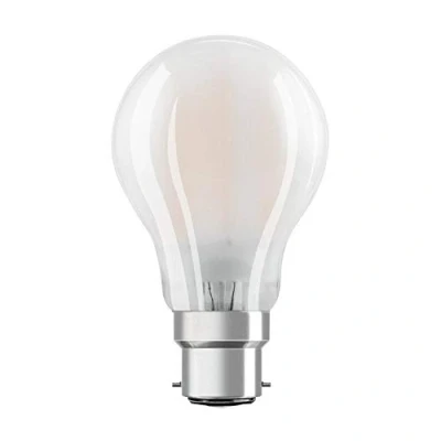 Abbildung von OSRAM Dimmbare Filament LED Lampe mit B22d Sockel, Warmweiss (2700K), klassische Birnenform, 8W, mattes Glas, Ersatz für herkömmliche 75W Glühbirne, 1er Pack